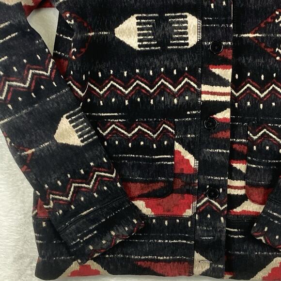 Lauren Ralph Lauren Black and Red Patterned Jacket - Picture 2 of 8